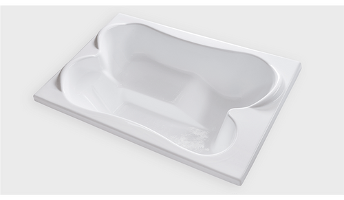 TPL7248 – 72″H x 48″W x 19.5″H – Acrylic Drop In Two Person Soaking Bathtub