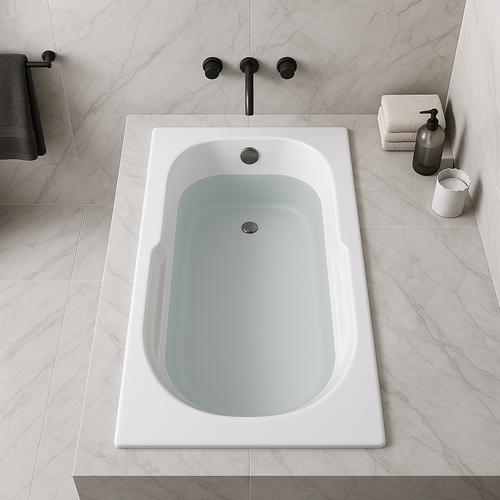 AR7236 – 72″L x 36″W x 18″H – Acrylic Drop In Rectangle Soaking Bathtub