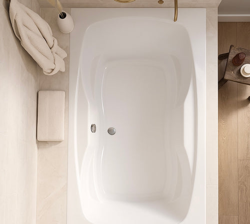 AR7242 – 72″L x 42″W x 20.5″H – Acrylic Drop In Rectangle Soaking Bathtub