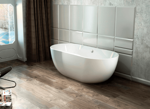 Aiden I 65″ Freestanding Deck Mount Faucet Capable Soaking Tub