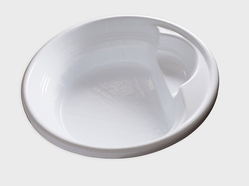 FL7272 – 72″L x 72″W x 18″H – Acrylic Drop In Round Soaking Bathtub