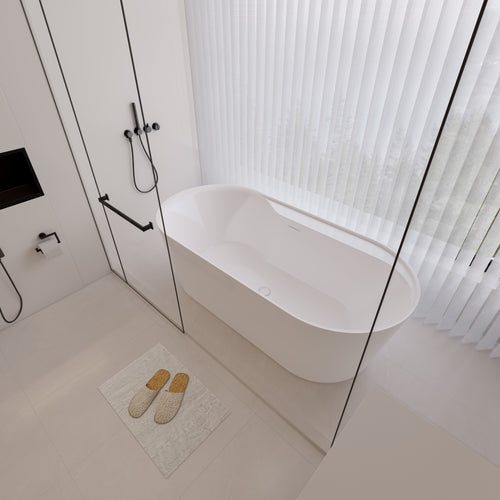 Amur I 70″ Freestanding Deck Mount Faucet Capable Soaking Tub
