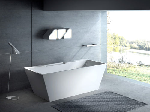 Kaskade I 71″ Freestanding Deck Mount Faucet Soaking Tub