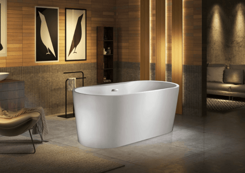 Reflection II 67” Freestanding Deck Mount Faucet Soaking Tub
