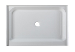 SP4832 Shower Pan 48″ X 32″ White Rectangle Center Drain