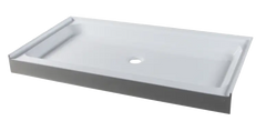 SP6034 White Rectangle Center Drain Shower Pan