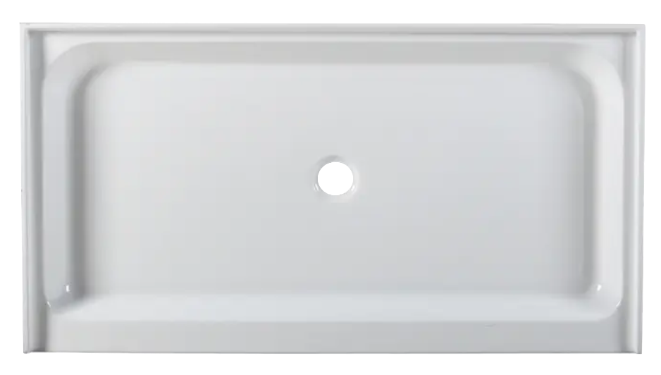 SP6034 White Rectangle Center Drain Shower Pan – Carver Tubs