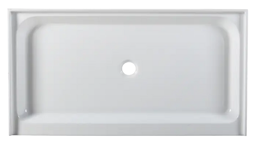 SP6032 White Rectangle Center Drain Shower Pan