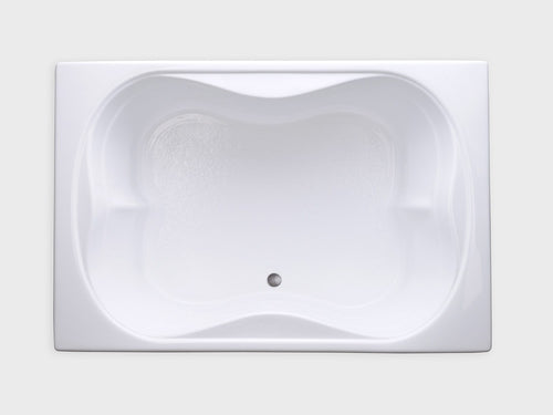 TMS7248 – 72″L x 48″W x 18″H – Acrylic Drop In Two Person Soaking Bathtub