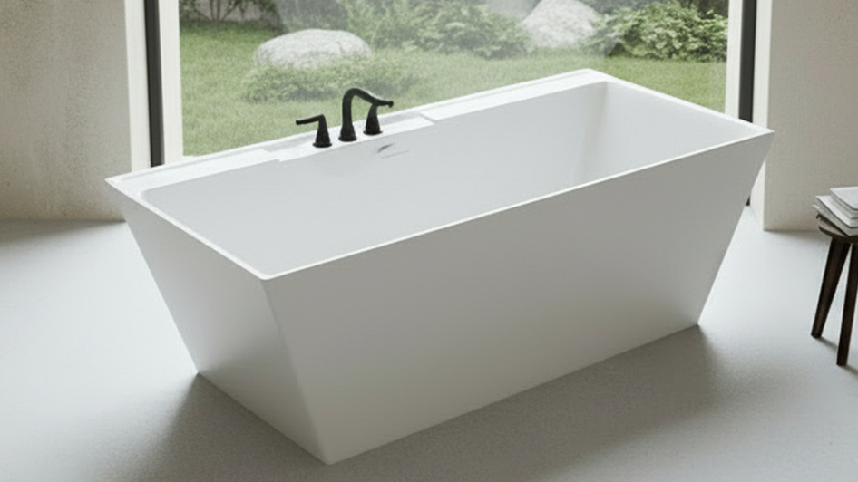 Kaskade I 71″ Freestanding Deck Mount Faucet Soaking Tub – Carver Tubs