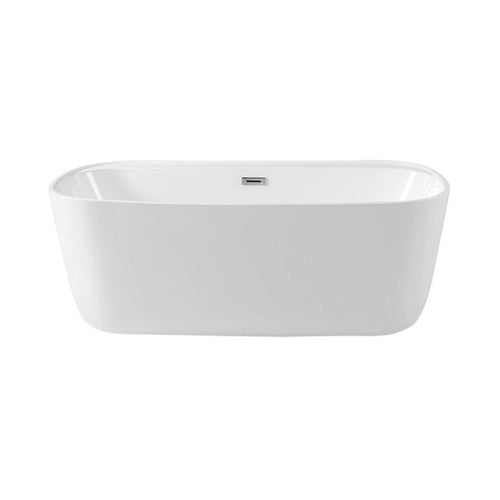 Graceful I 59″ Freestanding Deck Mount Faucet Soaking Tub