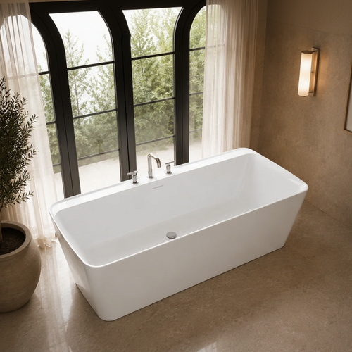 Divinity 67″ Freestanding Deck Mount Faucet Soaking Tub