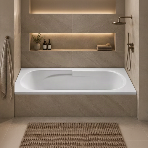 AR6032 - Acrylic Drop In Rectangle Soaking Bathtub
