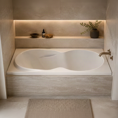 DH7136 – 71″L x 36″W x 18″H – Acrylic Drop In Rectangle Soaking Bathtub