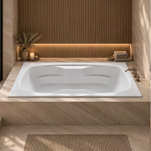 AR7242 – 72″L x 42″W x 20.5″H – Acrylic Drop In Rectangle Soaking Bathtub