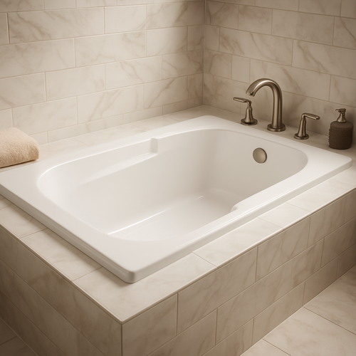 AR6036 – 60″L x 36″W x 18″H – Acrylic Drop In Rectangle Soaking Bathtub