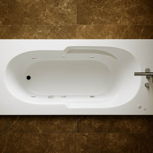 AR6532 – 65″L x 32″W x 18.5″H – Acrylic Drop In Rectangle Soaking Bathtub