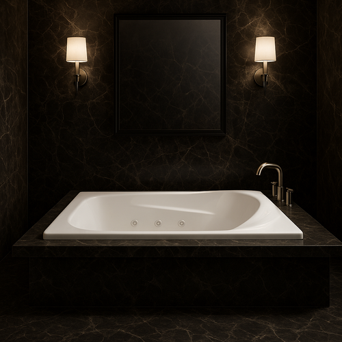 AT7136 – 71″L x 36″W x 18.5″H – Acrylic Drop In Rectangle Soaking Bathtub