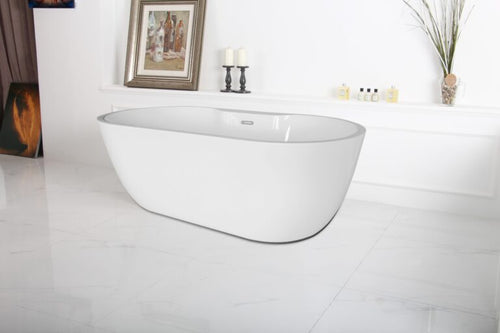 Aiden II 69″ Freestanding Deck Mount Faucet Soaking Tub