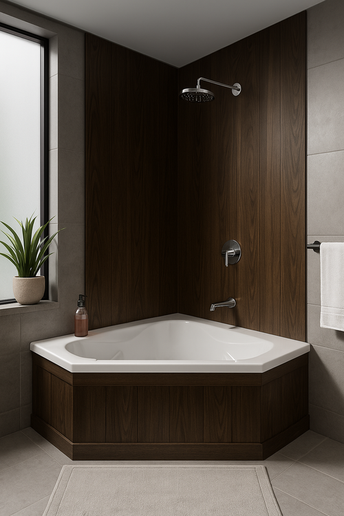 CT6060 - 60″L x 60″W x 19.5″H Acrylic Drop In Corner Bathtub