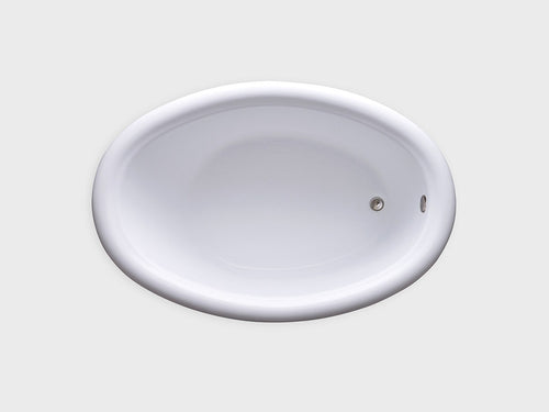 DJO5839 – 58″L x 39″W x 18.5″H – Acrylic Drop In Oval Soaking Bathtub