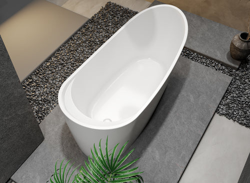 Fiji 67″ Freestanding Deck Mount Faucet Soaking Tub