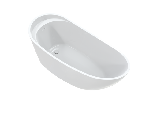 Fiji 67″ Freestanding Deck Mount Faucet Soaking Tub