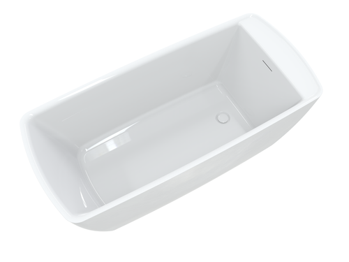 Elysium 67″ Freestanding Deck Mount Faucet Soaking Tub