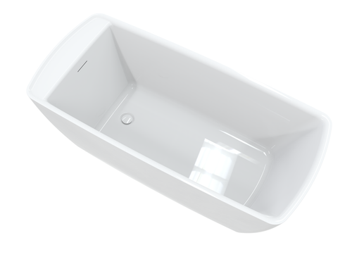 Elysium 67″ Freestanding Deck Mount Faucet Soaking Tub