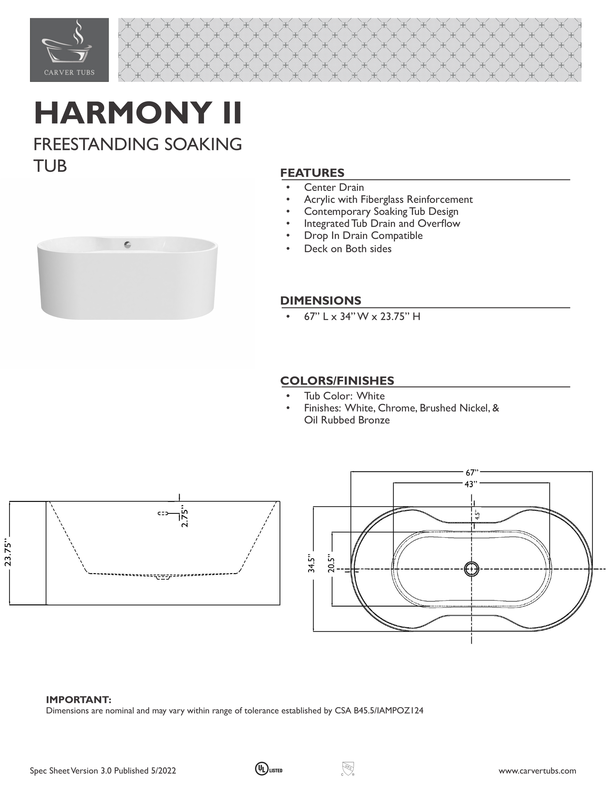Specifications