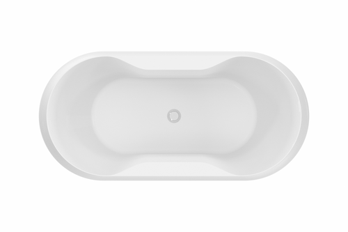 Joyful 75" Freestanding Deck Mount Soaking Tub