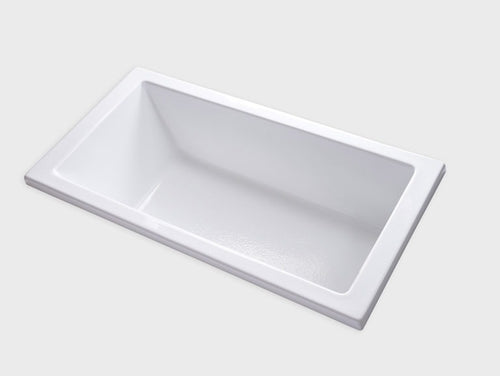 KJ7136 – 71″L x 36″W x 18.5″H – Acrylic Drop In Rectangle Soaking Bathtub