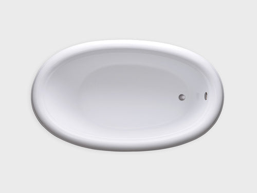 SOD6941 69″ x 41″ x 18″ Acrylic Drop In Oval Soaking Bathtub