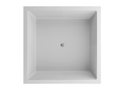 SQ7777 – 77″L x 77″W x 25″H – White, Square, Center Drain Drop-in Bathtub
