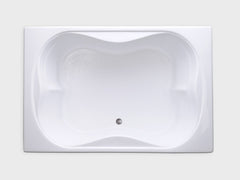 TMS7248 – 72″L x 48″W x 18″H – Acrylic Drop In Two Person Air Bathtub