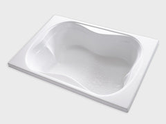 TMS7248 – 72″L x 48″W x 18″H – Acrylic Drop In Two Person Air Bathtub
