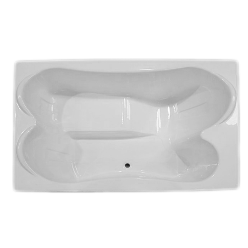 TPL7248 – 72″H x 48″W x 19.5″H – Acrylic Drop In Two Person Soaking Bathtub