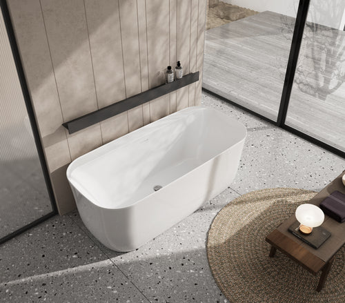 Whisper 67" Freestanding Deck Mount Soaking Tub