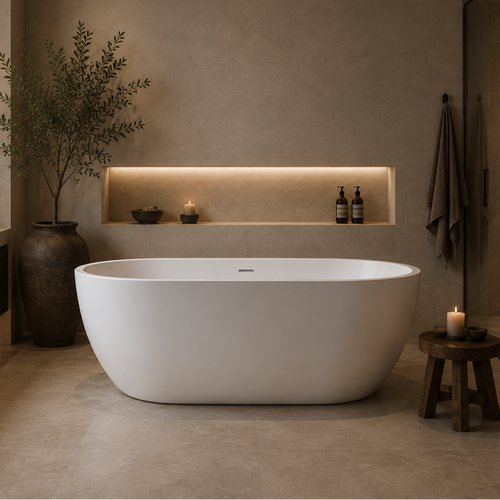 Seraphina 59” Freestanding Soaking Tub