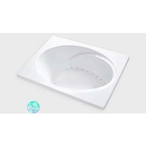 SR6042 – 60″L x 42″W x 19″H – Acrylic Drop In Oval Soaking Bathtub