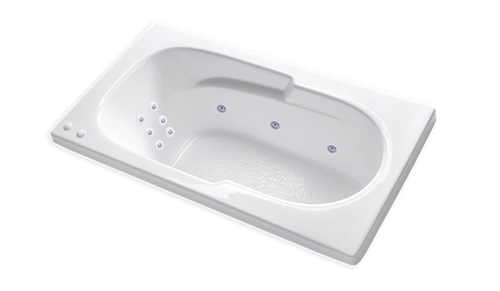 AR6032 - Acrylic Drop in Rectangle Jetted Bathtub