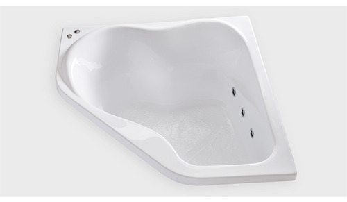 CK5959 – 59″L x 59″W x 20.5″H – Acrylic Drop In Corner Jetted Bathtub