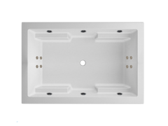 DAR7248 72″L x 48″W x 21″H Acrylic Drop In Rectangle Jetted Bathtub