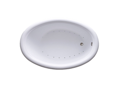 DJO5839 – 58″L x 39″W x 18.5″H – Acrylic Drop In Oval Air Bathtub