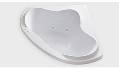 JT5959 – 59″L x 59″W x 21.5″H – Acrylic Drop In Corner Jetted Bathtub