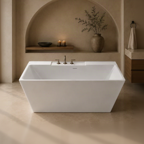 Kaskade I 71″ Freestanding Deck Mount Faucet Soaking Tub