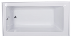 ALL6032 Alcove 60″ x 32″ White Bathtub, Left End Drain with Comfort Warm