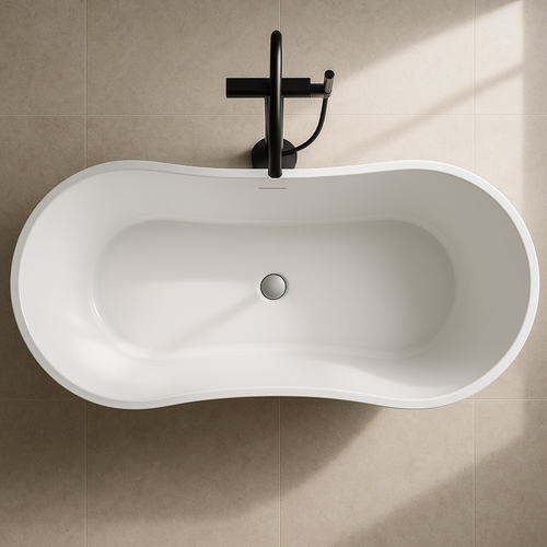 Bliss 68.5” Freestanding Soaking Tub Only