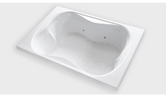 TMS7248 – 72″L x 48″W x 18″H – Acrylic Drop In Two Person Air Bathtub