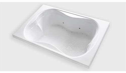 TMS7248 – 72″L x 48″W x 18″H – Acrylic Drop In Two Person Air Bathtub